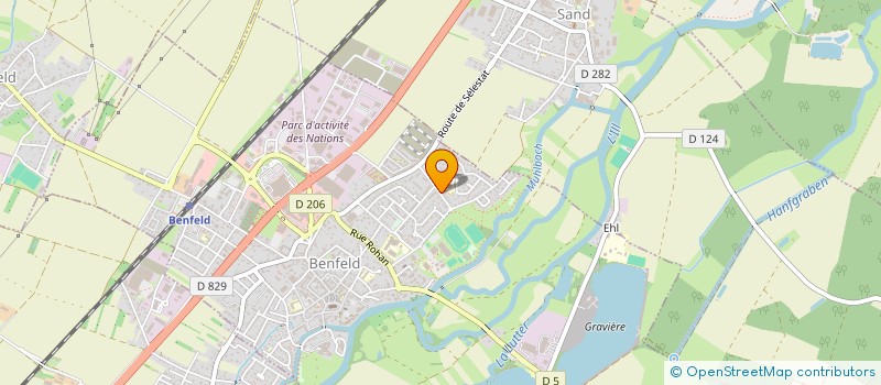 localisation de l'entreprise GROUPEMENT DES PROFESSIONNELS DU CHIEN à BENFELD