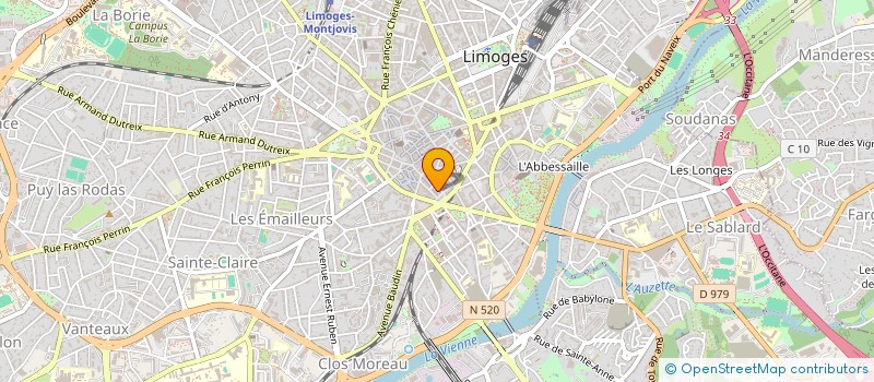 localisation de l'entreprise GROUPEMENT DES RADIOS ASSOCIATIVES LIBRES à LIMOGES