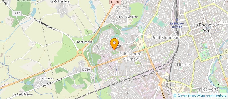 localisation de l'entreprise GROUPEMENT DES RADIOS DE VENDEE à LA ROCHE-SUR-YON