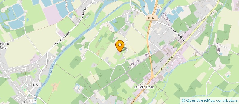 localisation de l'entreprise GROUPEMENT DES RANDONNEURS EQUESTRES DE LA SARTHE CENTRE  SPAY