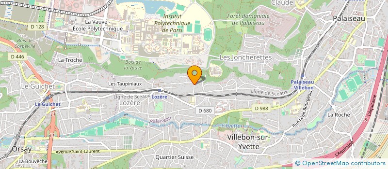 localisation de l'entreprise GROUPEMENT DES RIVERAINS DE L'A87 à PALAISEAU
