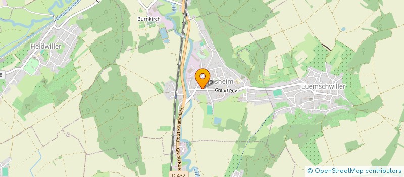 localisation de l'entreprise GROUPEMENT DES SOCIETES DE MUSIQUE MULHOUSE-SUNDGAU  RETZWILLER