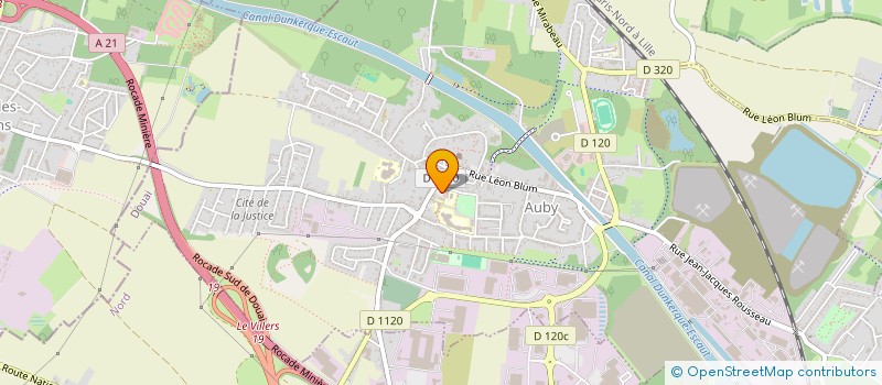 localisation de l'entreprise GROUPEMENT DES SUPPORTERS  AUBY