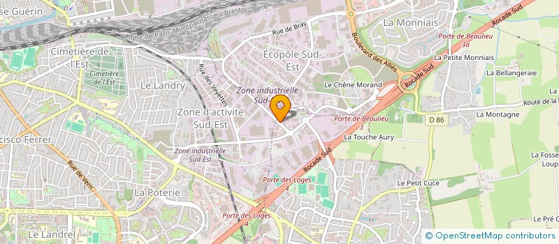 localisation de l'entreprise GROUPEMENT DES TAVERNIERS REUNIS  CHANTEPIE