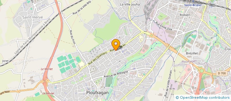 localisation de l'entreprise GROUPEMENT DES TAXIS INDEPENDANTS DES COTES D'ARMOR  SAINT-BRIEUC