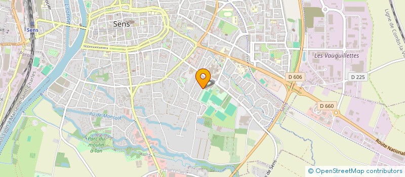 localisation de l'entreprise GROUPEMENT DES TAXIS SENONAIS  SENS