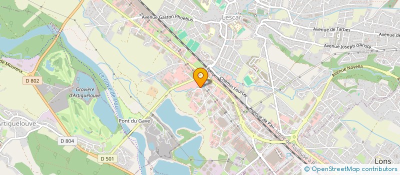 localisation de l'entreprise GROUPEMENT DES TRANSPORTEURS 64  LESCAR