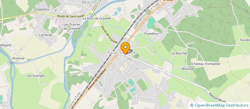 localisation de l'entreprise GROUPEMENT DES TRIFFICULTEURS PETROCORIENS  COURSAC