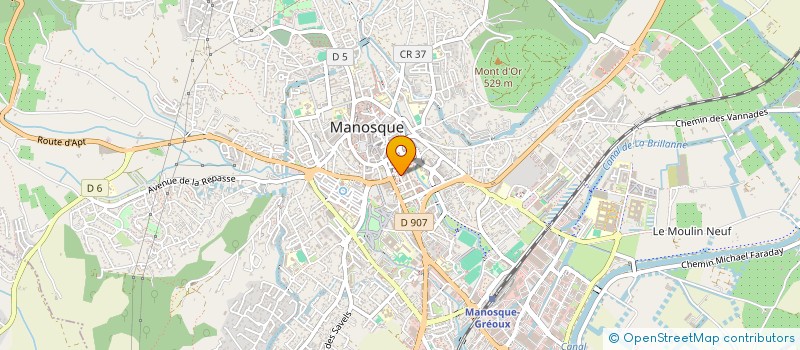 localisation de l'entreprise GROUPEMENT DEVELOPPEMENT CONSEILS HABITAT à MANOSQUE