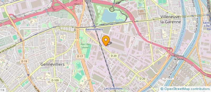 localisation de l'entreprise GROUPEMENT DISTRIBUTION ALIMENTAIRE à GENNEVILLIERS