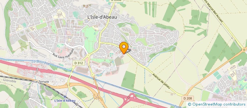 localisation de l'entreprise GROUPEMENT DU BATIMENT  L'ISLE-D'ABEAU