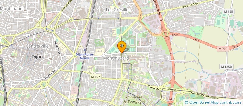 localisation de l'entreprise GROUPEMENT DU GRAND-EST - G.G.EST à DIJON