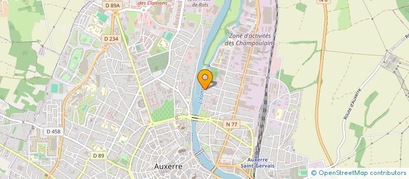 localisation de l'entreprise GROUPEMENT ECO-RENOV 89 à AUXERRE