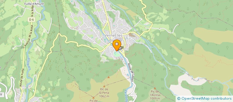 localisation de l'entreprise GROUPEMENT ECONOMIQUE INTERPROFESSIONNEL  VERNET-LES-BAINS