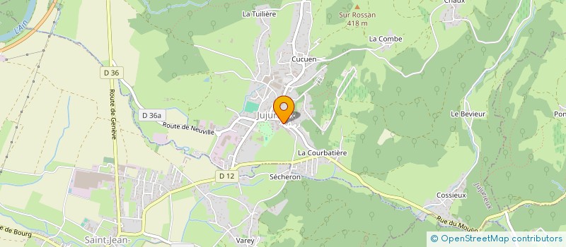 localisation de l'entreprise GROUPEMENT ECONOMIQUE PAYS DU CERDON VALLEE DE L AIN à JUJURIEUX
