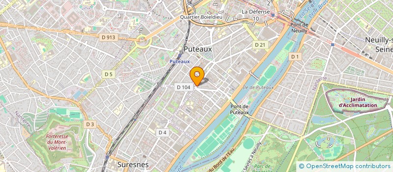 localisation de l'entreprise GROUPEMENT EDUCATEURS PROFESSIONNELS DES ACTIVITES DE LA NATATION DU 92  PUTEAUX