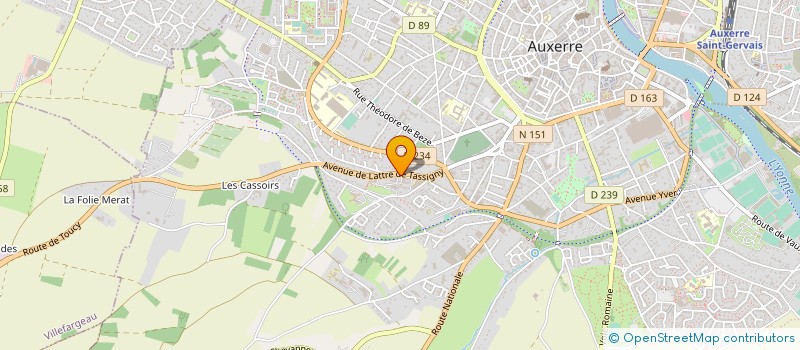 localisation de l'entreprise GROUPEMENT EHPAD PUBLICS YONNE à AUXERRE