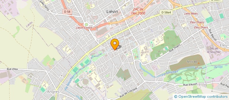 localisation de l'entreprise GROUPEMENT EMPLOYES COMMUNAUX à LIEVIN