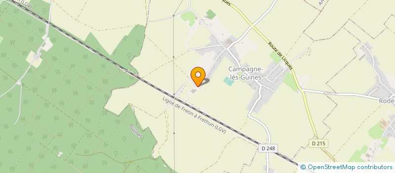 localisation de l'entreprise GROUPEMENT EMPLOYEUR COLLINES GUINOISES à CAMPAGNE-LES-GUINES