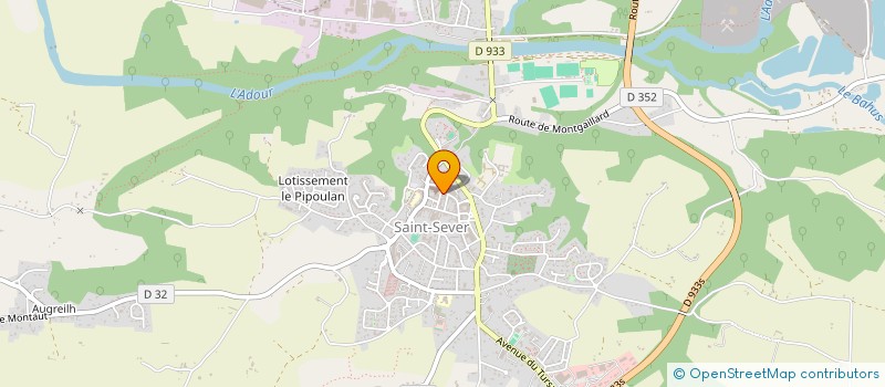 localisation de l'entreprise GROUPEMENT EMPLOYEUR COOP AGRI AGRI  SAINT-SEVER