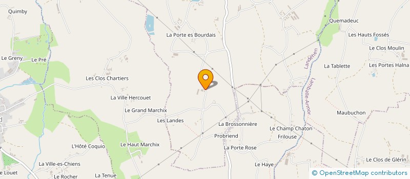 localisation de l'entreprise GROUPEMENT EMPLOYEUR DE QUIHANET  LANDEHEN