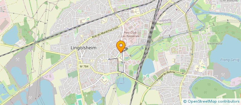 localisation de l'entreprise GROUPEMENT EMPLOYEUR DES ACTEURS DU LIEN SOCIAL  LINGOLSHEIM