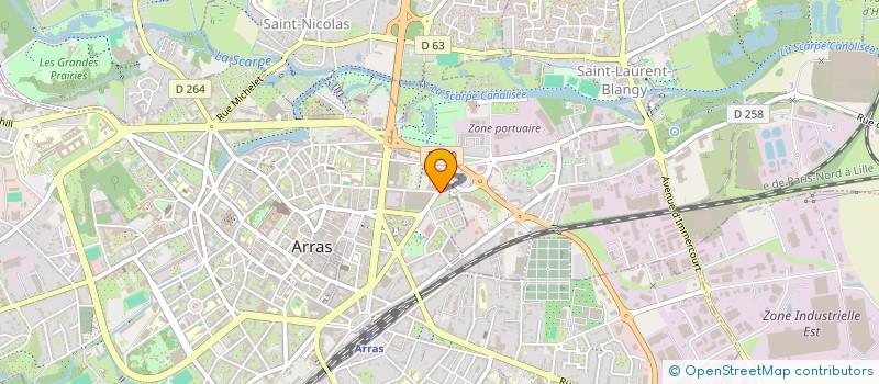 localisation de l'entreprise GROUPEMENT EMPLOYEUR DU BTP DES HAUTS DE FRANCE à ARRAS
