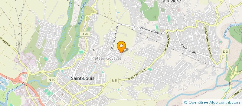 localisation de l'entreprise GROUPEMENT EMPLOYEUR ILE DE LA REUNION POUR UNE EXPANSION MULTISECTORIELLE A L'INSERTION PAR LA QUALIFICATION à SAINT-LOUIS
