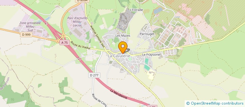 localisation de l'entreprise GROUPEMENT EMPLOYEUR LARZAC à LA CAVALERIE