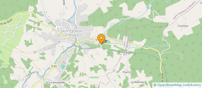 localisation de l'entreprise GROUPEMENT EMPLOYEUR VALLEE DE LA DRONNE  MILHAC-DE-NONTRON