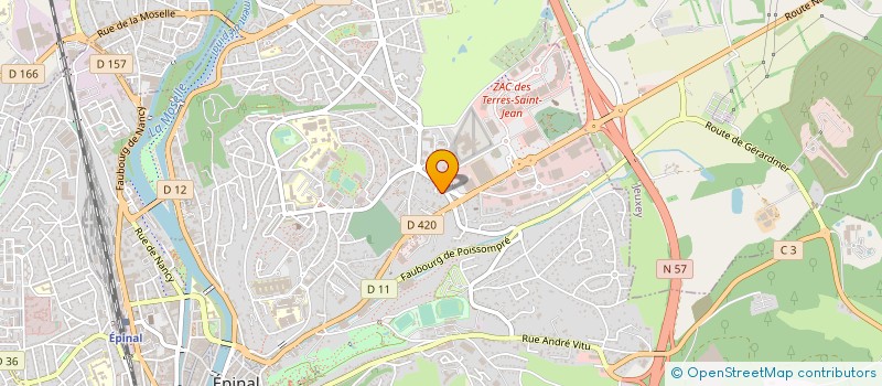 localisation de l'entreprise GROUPEMENT EMPLOYEURS ADMR UPXV à EPINAL