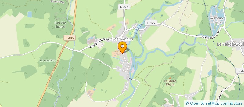 localisation de l'entreprise GROUPEMENT EMPLOYEURS AGRICOLES MAG  LES AYNANS