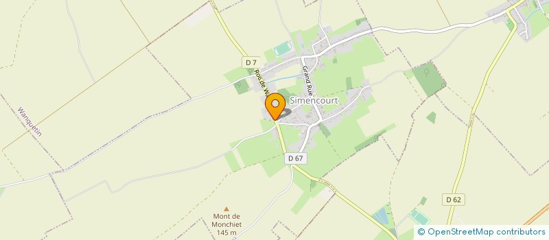 localisation de l'entreprise GROUPEMENT EMPLOYEURS ARTOIS ENTRAIDE  MONTENESCOURT