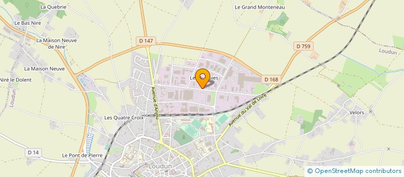 localisation de l'entreprise GROUPEMENT EMPLOYEURS ASSOCIAT INTERMEDI à LOUDUN