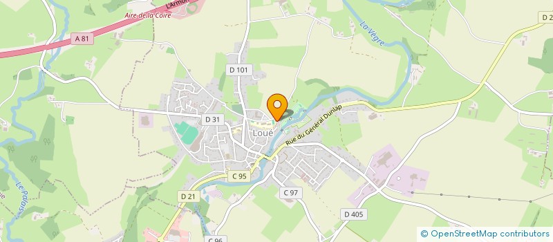 localisation de l'entreprise GROUPEMENT EMPLOYEURS BIGUILLAU  JOUE-EN-CHARNIE