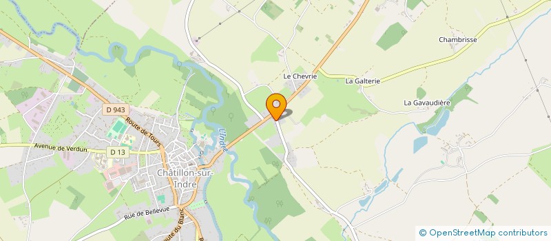 localisation de l'entreprise GROUPEMENT EMPLOYEURS CHATILLONNAIS à CHATILLON-SUR-INDRE