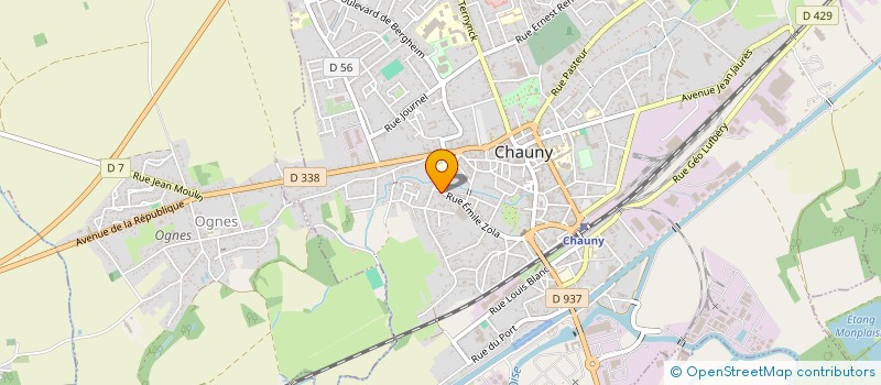 localisation de l'entreprise GROUPEMENT EMPLOYEURS CHAUNOIS  CHAUNY