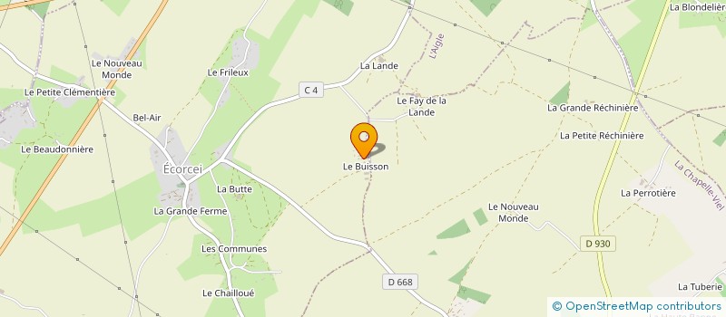localisation de l'entreprise GROUPEMENT EMPLOYEURS D'ECORCEI à ECORCEI