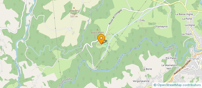 localisation de l'entreprise GROUPEMENT EMPLOYEURS DE CHINGEAT  TREIGNAC