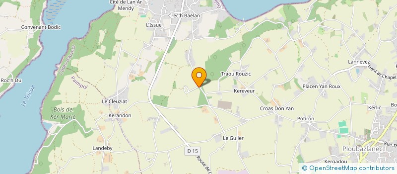 localisation de l'entreprise GROUPEMENT EMPLOYEURS DE COAT MAUDEZ à PLOUBAZLANEC