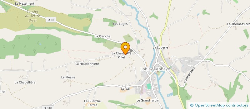 localisation de l'entreprise GROUPEMENT EMPLOYEURS DE LA CHEVALERIE à LONLAY L'ABBAYE