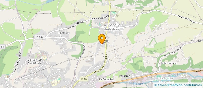 localisation de l'entreprise GROUPEMENT EMPLOYEURS DES 4 VENTS à LA CHAPELLE-DE-LA-TOUR