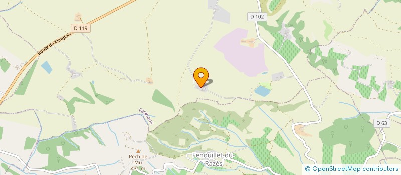 localisation de l'entreprise GROUPEMENT EMPLOYEURS DES AGRIS  FANJEAUX