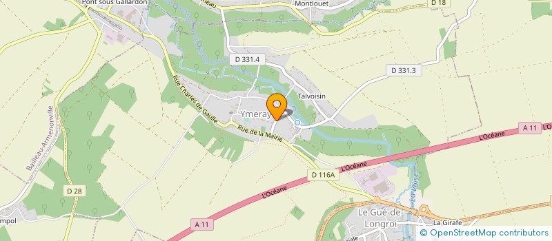localisation de l'entreprise GROUPEMENT EMPLOYEURS DES BRUYERES à BAILLEAU-ARMENONVILLE