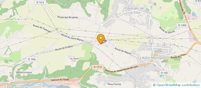 localisation de l'entreprise GROUPEMENT EMPLOYEURS DES TROIS COMMUNES  LA BATIE-MONTGASCON