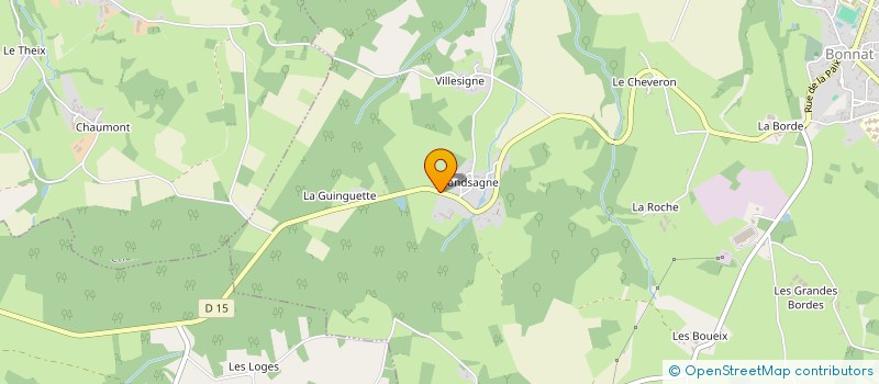 localisation de l'entreprise GROUPEMENT EMPLOYEURS DU BOIS DU VILLARD  BONNAT
