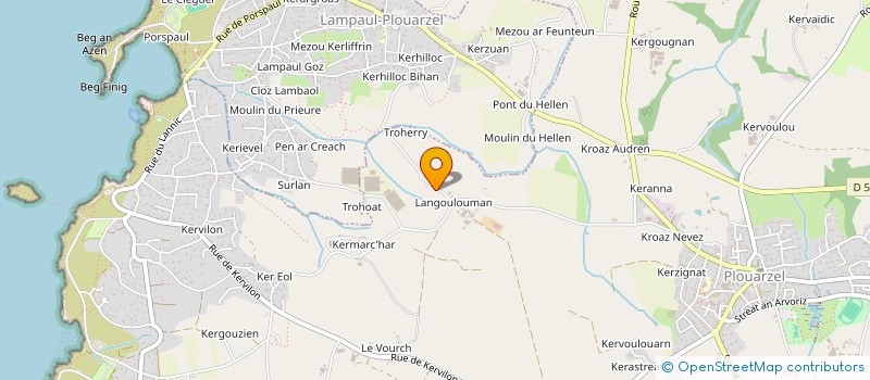 localisation de l'entreprise GROUPEMENT EMPLOYEURS DU CORSEN  PLOUARZEL