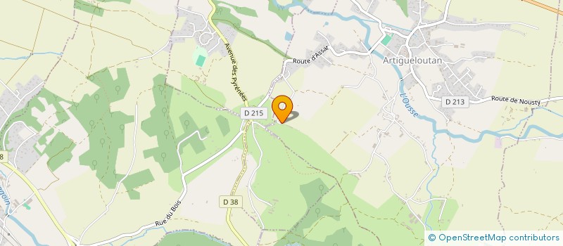 localisation de l'entreprise GROUPEMENT EMPLOYEURS DU COTEAU à ARTIGUELOUTAN