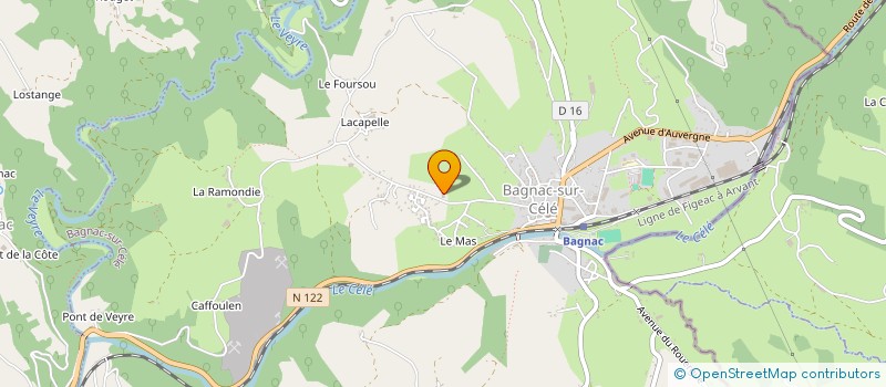 localisation de l'entreprise GROUPEMENT EMPLOYEURS DU HAUT CELE à BAGNAC-SUR-CELE