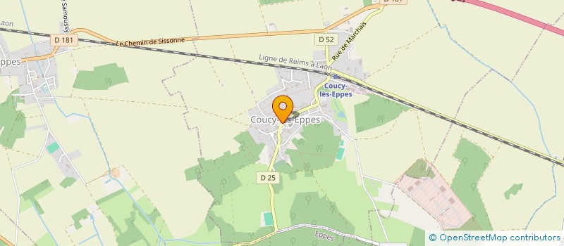 localisation de l'entreprise GROUPEMENT EMPLOYEURS FDCETA AISNE à COUCY-LES-EPPES